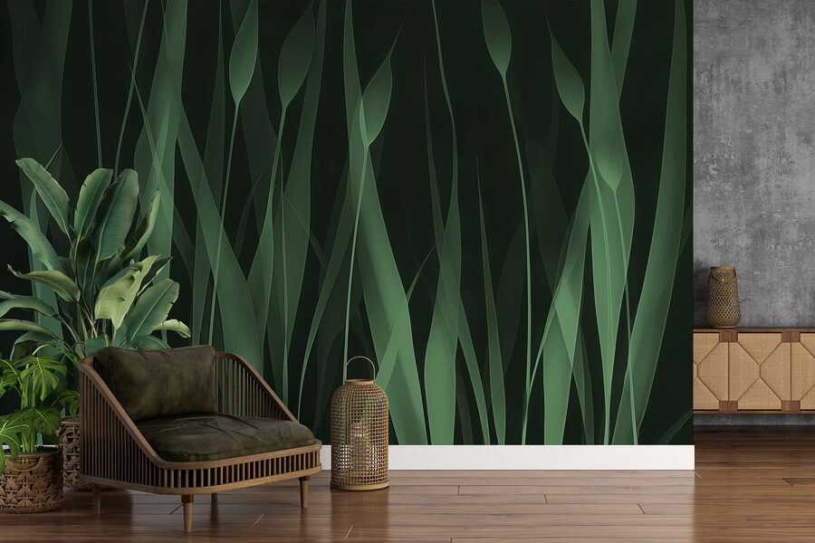 Grünes Gras mit schwarzem Hintergrund Grünes Gras mit schwarzem Hintergrund