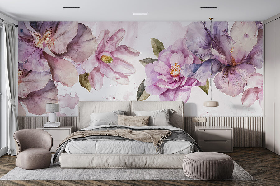 Gruppe violetter Blumen