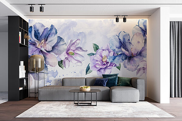 Gruppe von Blumen auf einem weißen Hintergrund Gruppe von Blumen auf einem weißen Hintergrund