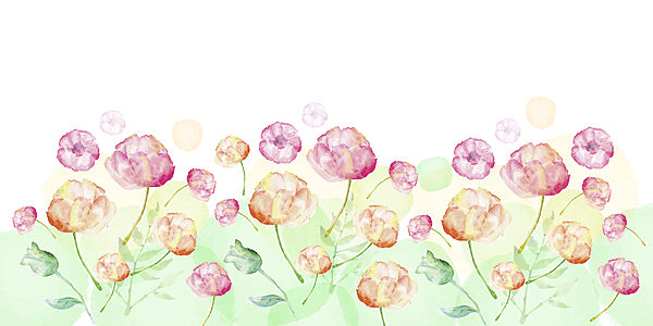 Aquarellmalerei von Blumen Aquarellmalerei von Blumen