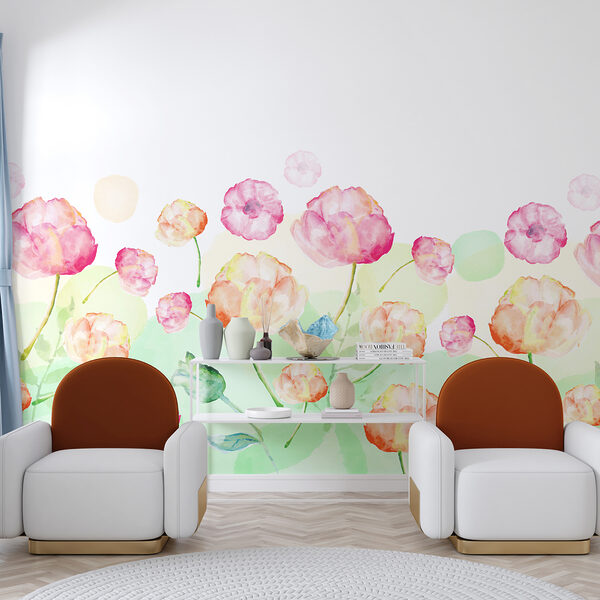 Aquarellmalerei von Blumen Aquarellmalerei von Blumen