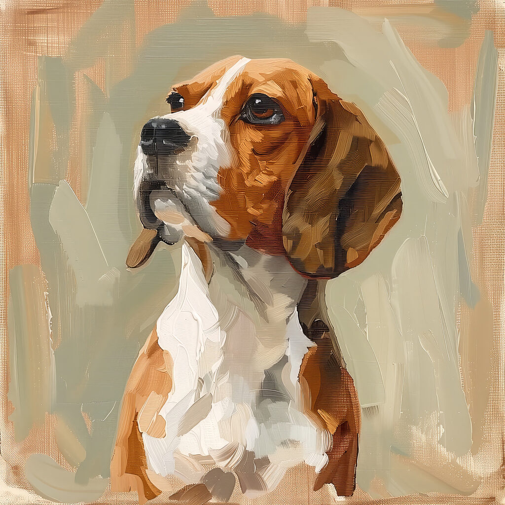 Painting of a dog