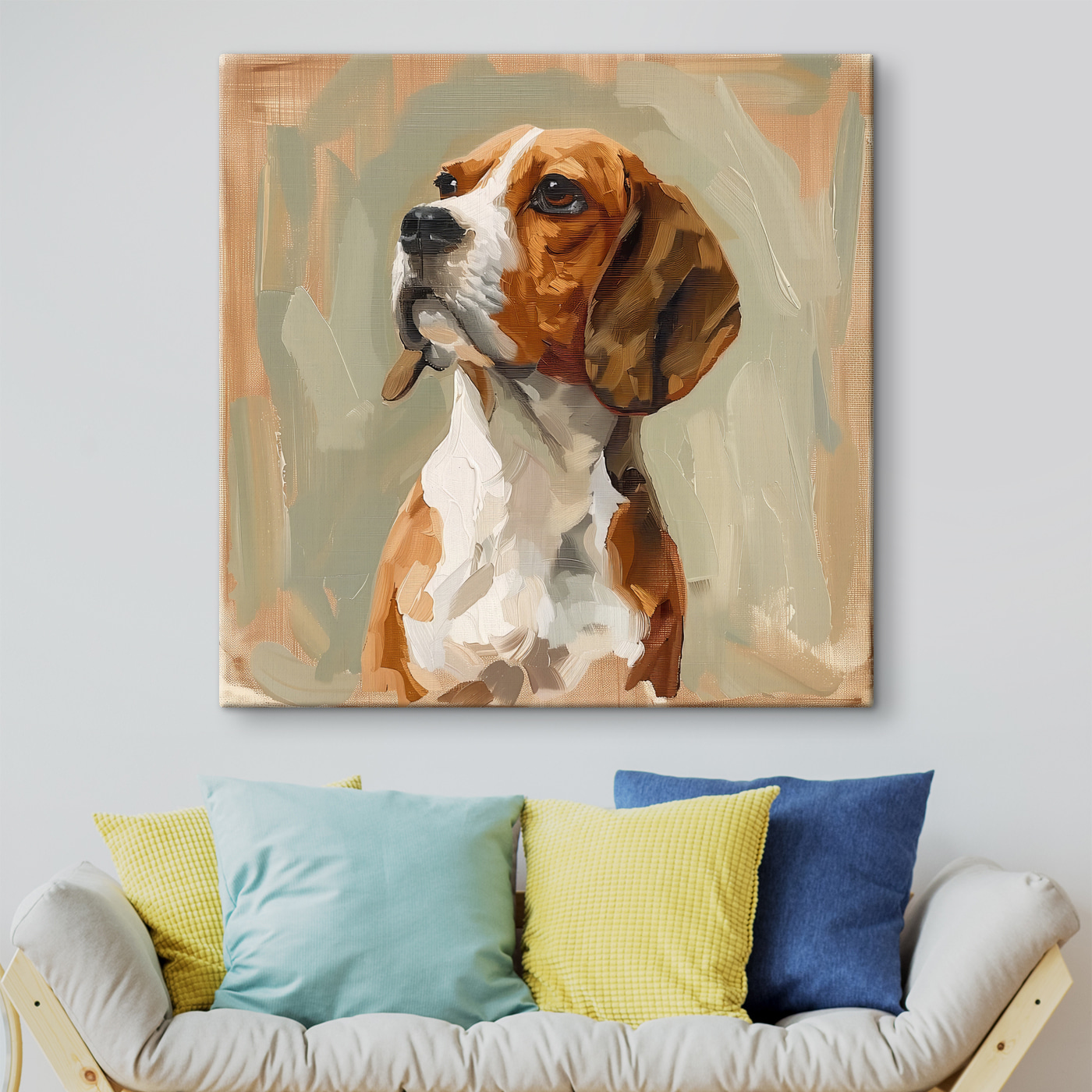 Painting of a dog