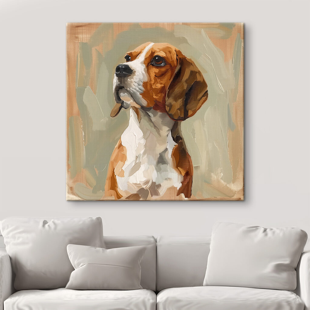 Painting of a dog