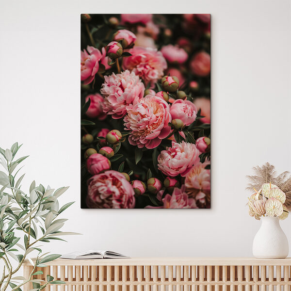 Gruppe von rosa Blumen Gruppe von rosa Blumen