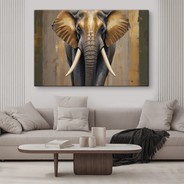 Ein Elefant mit großen Ohren Ein Elefant mit großen Ohren