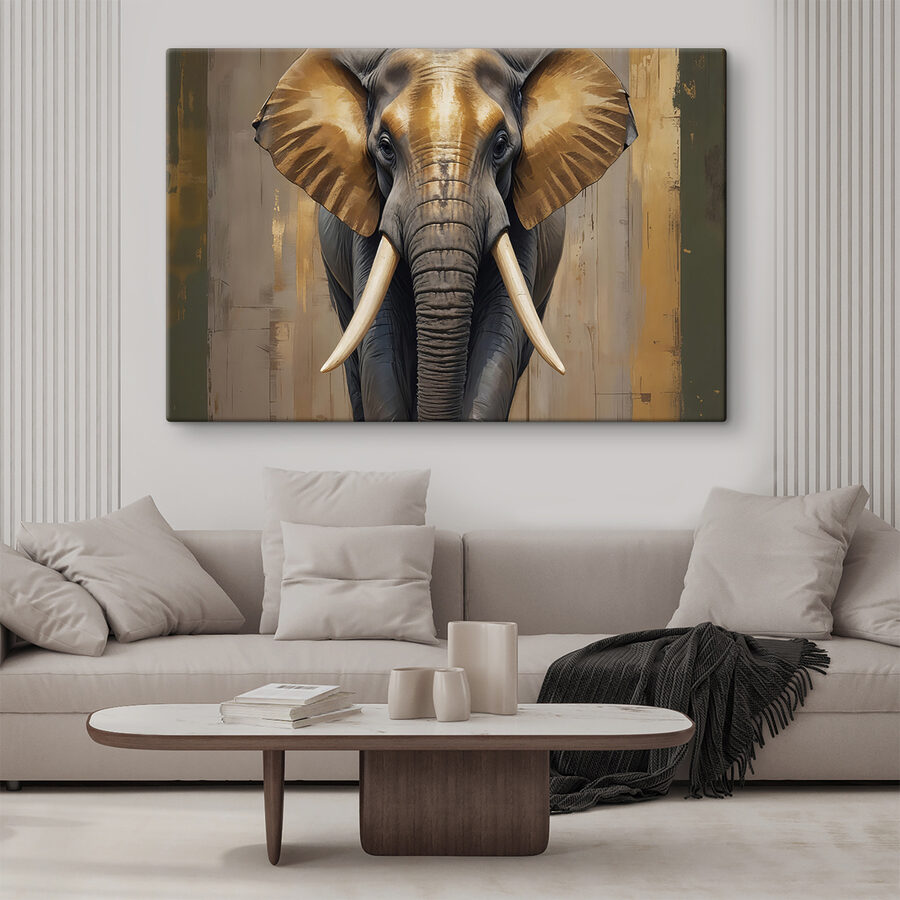 Ein Elefant mit großen Ohren Ein Elefant mit großen Ohren