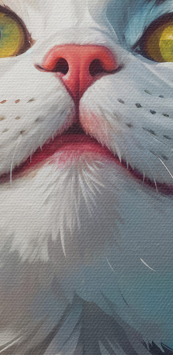 Cat with colorful paint splashes Cat with colorful paint splashes