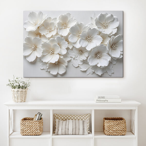 Group of white flowers Group of white flowers