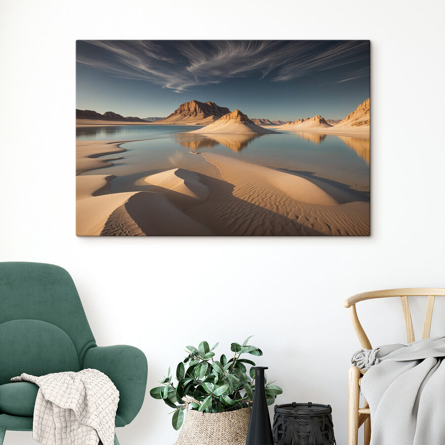 Wandbilder Sanddünen in einem See – Bild 2
