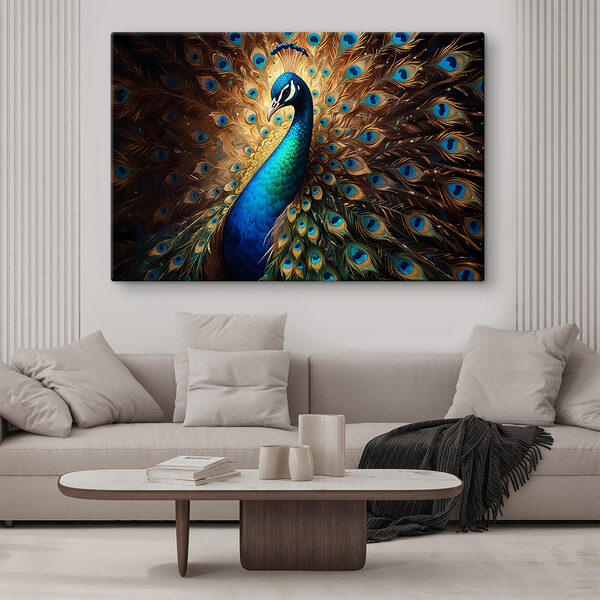 Wandbilder Pfau mit ausgebreiteten Schwanzfedern (Artikelnummer: s40571) Wandbilder Wandbilder Pfau mit ausgebreiteten Schwanzfedern (Artikelnummer: s40571)