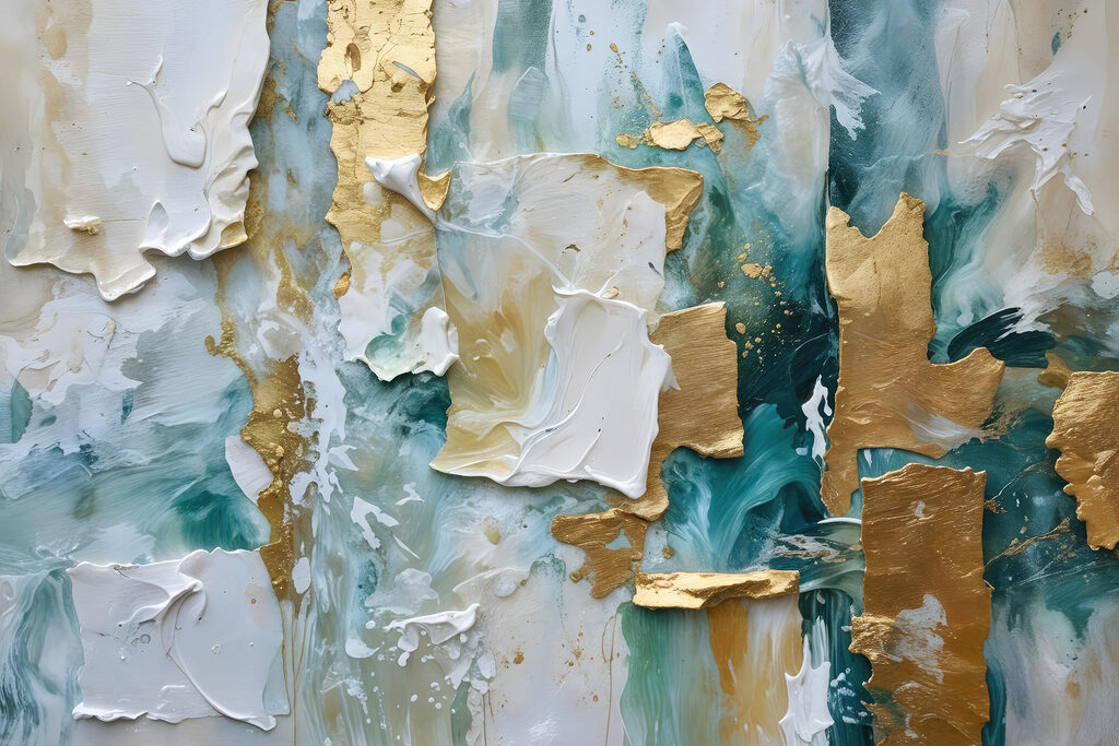 Ocean Meets Metallic Elegance