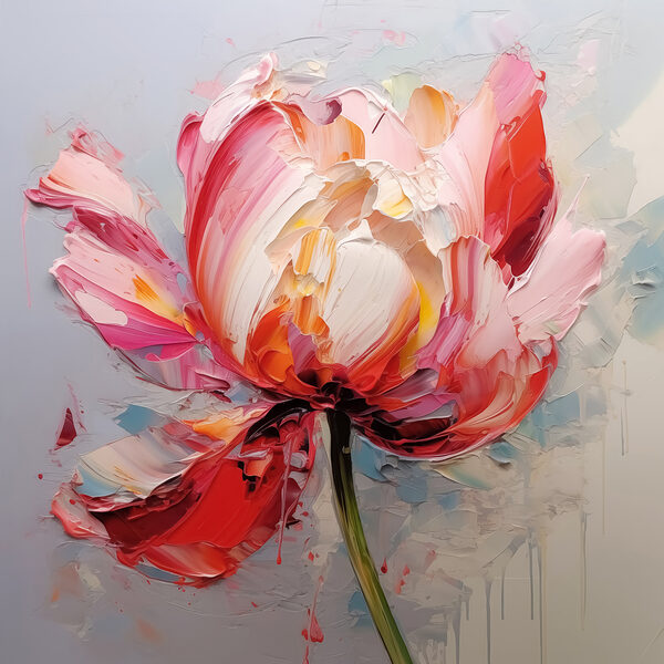 Gemälde einer Blume Gemälde einer Blume