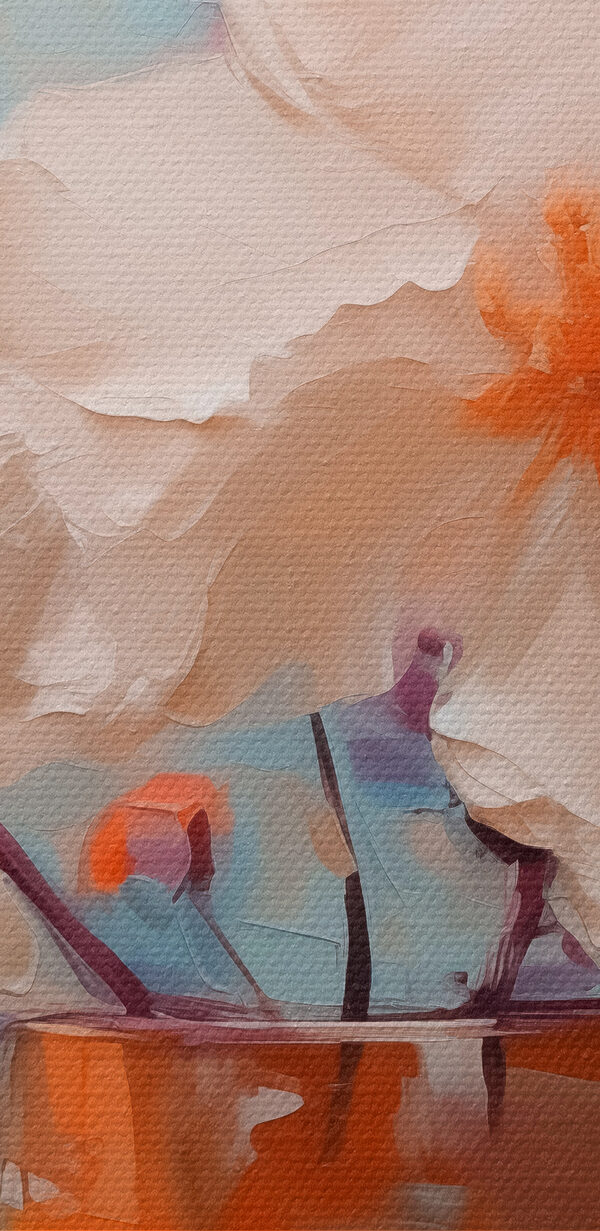 Painting of flowers in a vase Painting of flowers in a vase