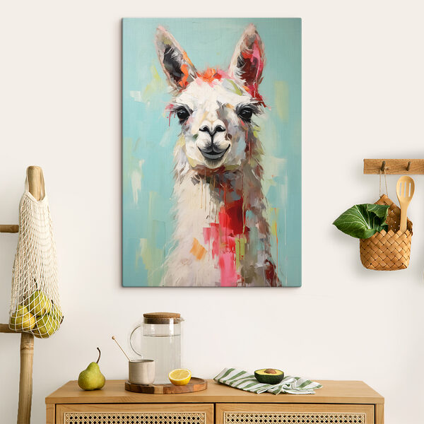 Painting of a llama