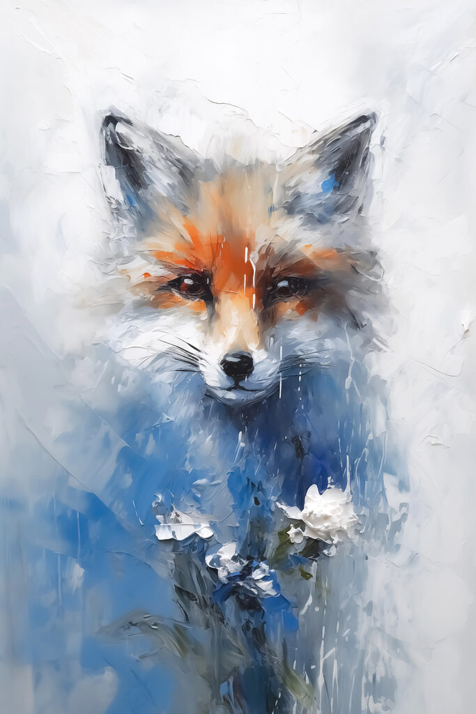 Painting of a fox Painting of a fox