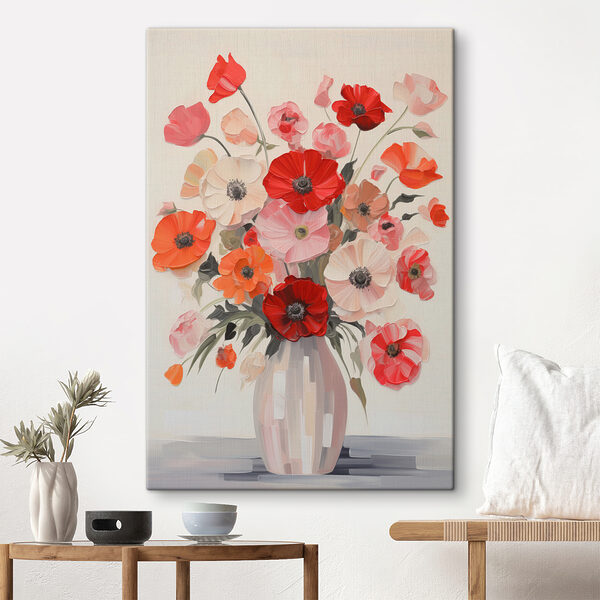 Gemälde von Blumen in einer Vase Gemälde von Blumen in einer Vase