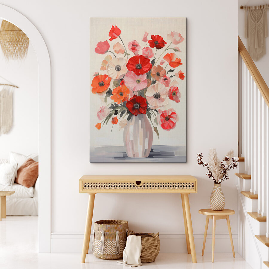 Gemälde von Blumen in einer Vase
