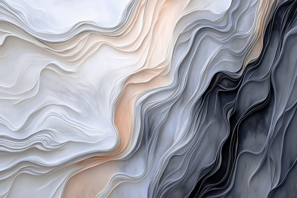 White and grey wavy lines White and grey wavy lines