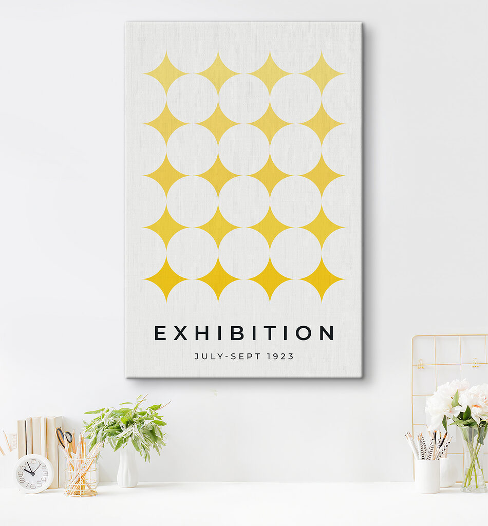 Group of white circles with yellow stars Group of white circles with yellow stars