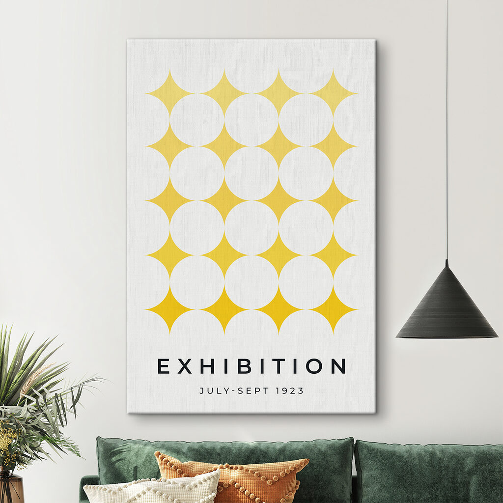 Group of white circles with yellow stars Group of white circles with yellow stars