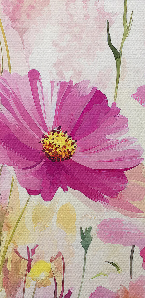 Gemälde von Blumen auf einem Feld Gemälde von Blumen auf einem Feld
