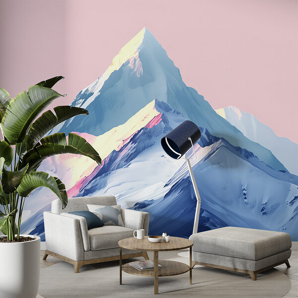 Berg mit Schnee auf dem Gipfel Berg mit Schnee auf dem Gipfel
