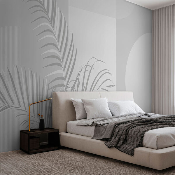 Elegante Palmenblätter auf weichem Hintergrund. Elegante Palmenblätter auf weichem Hintergrund.