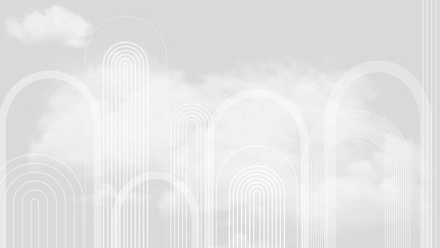 Weißer und grauer Himmel mit weißen Linien