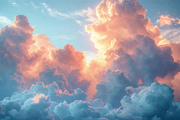 Blauer Himmel mit Wolken Blauer Himmel mit Wolken