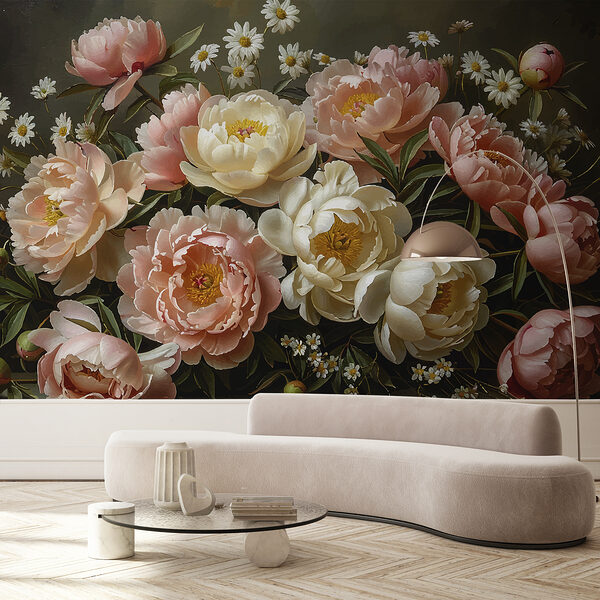 Blumenstrauß aus rosa und weißen Blumen Blumenstrauß aus rosa und weißen Blumen