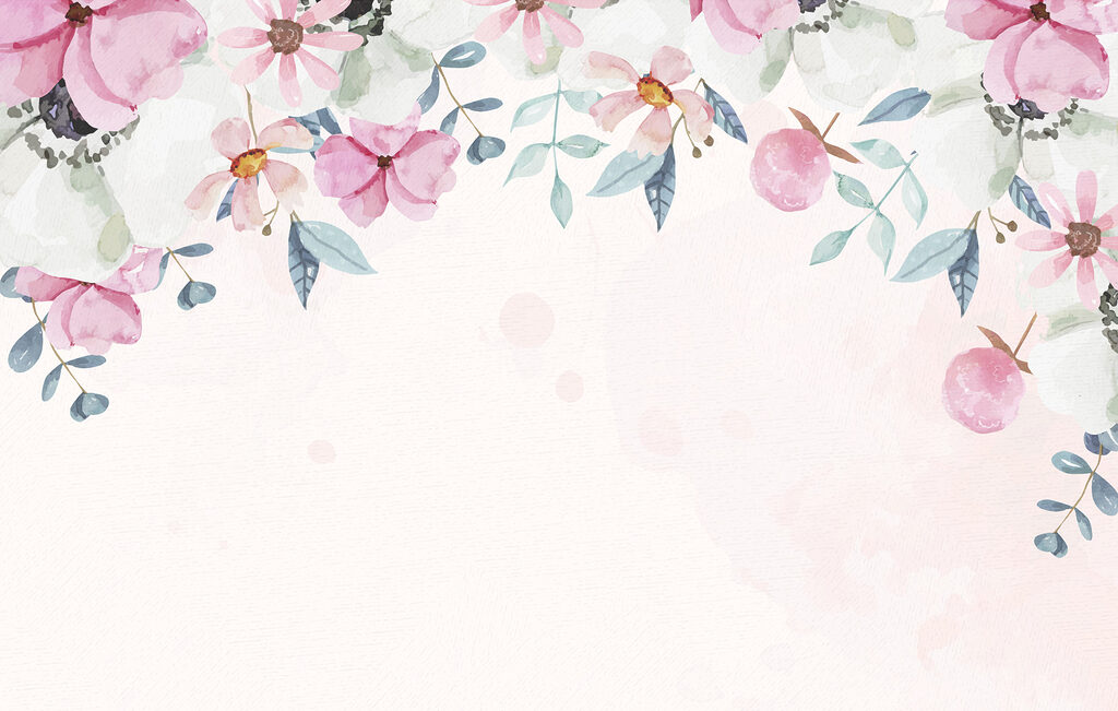 Aquarellmalerei von Blumen Aquarellmalerei von Blumen
