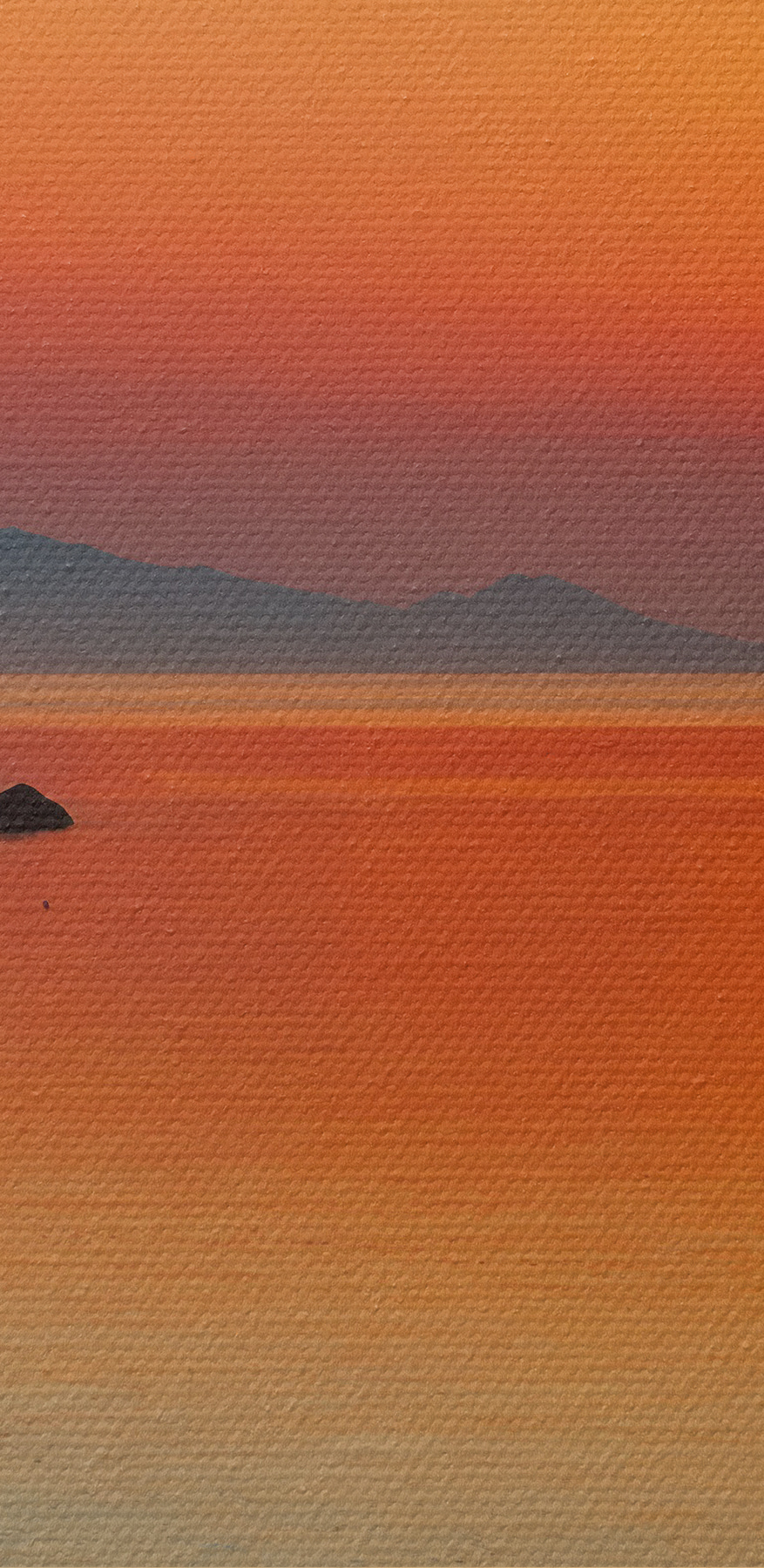 Sonnenuntergang über einer Wasserfläche