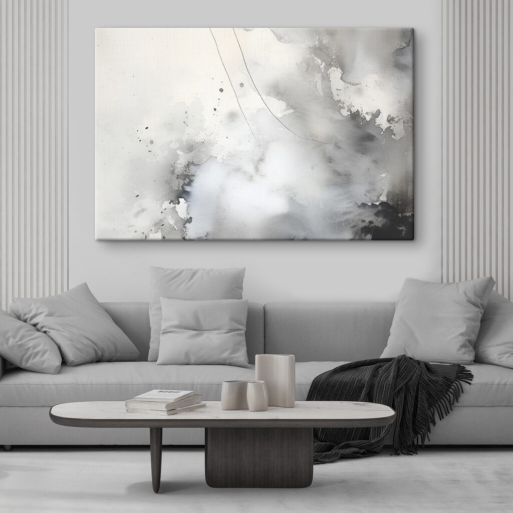 White and gray background