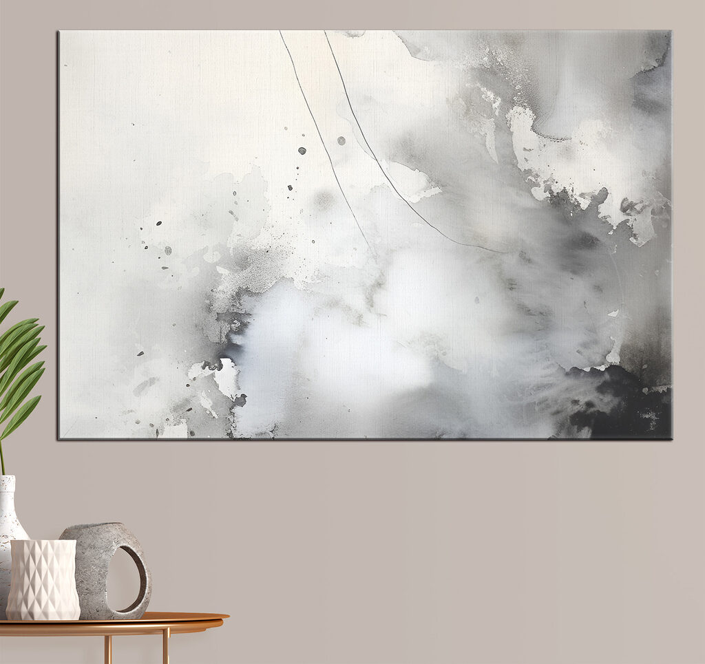 White and gray background