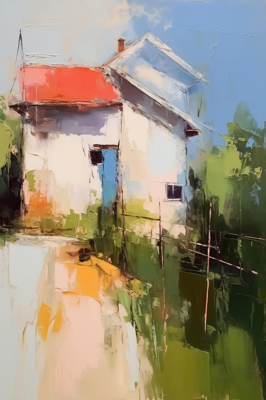 Anstrich eines Hauses Anstrich eines Hauses