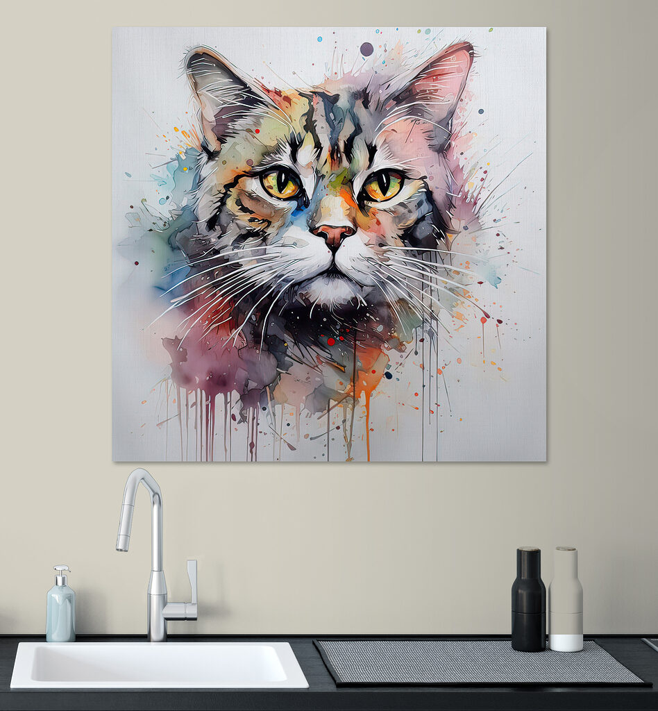 Painting of a cat Painting of a cat