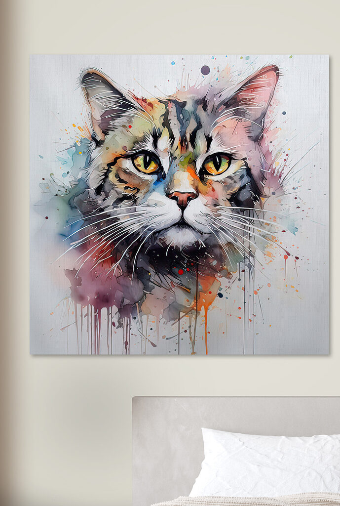 Painting of a cat Painting of a cat