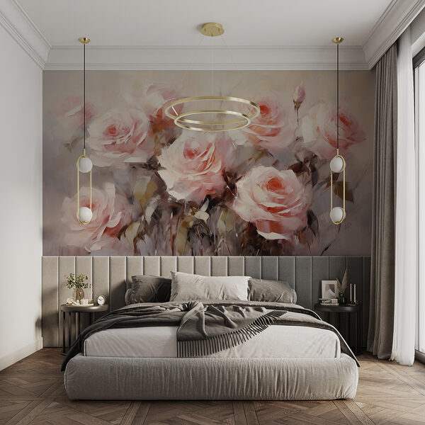Gemälde von rosa Rosen Gemälde von rosa Rosen