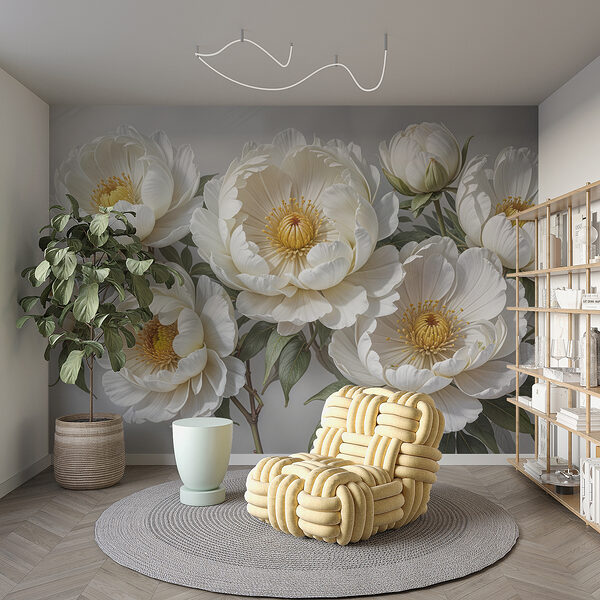 Gruppe von weißen Blumen Gruppe von weißen Blumen