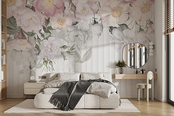 Gruppe von Blumen auf einem weißen Hintergrund Gruppe von Blumen auf einem weißen Hintergrund