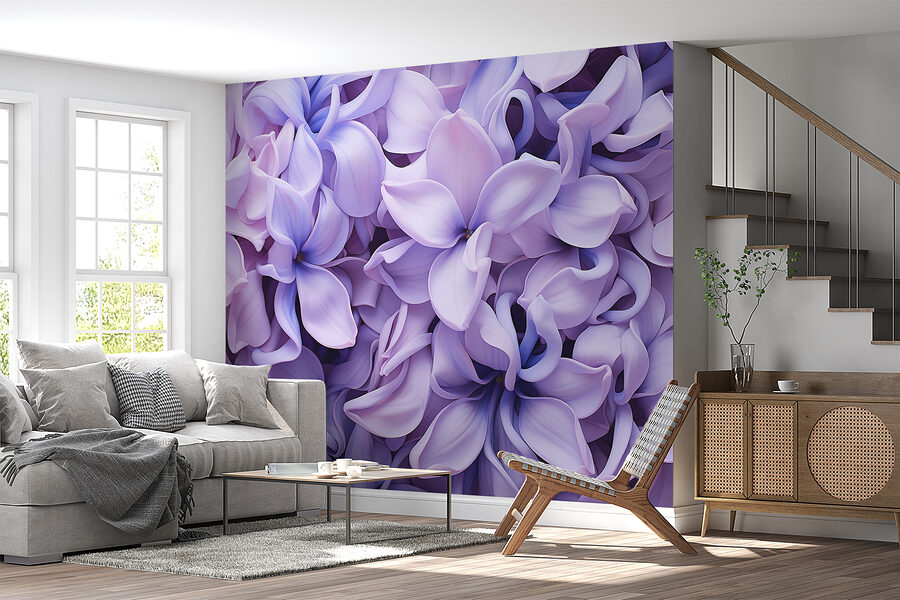 Gruppe violetter Blumen