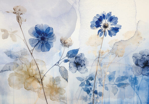 Blaue und weiße Blumen Blaue und weiße Blumen