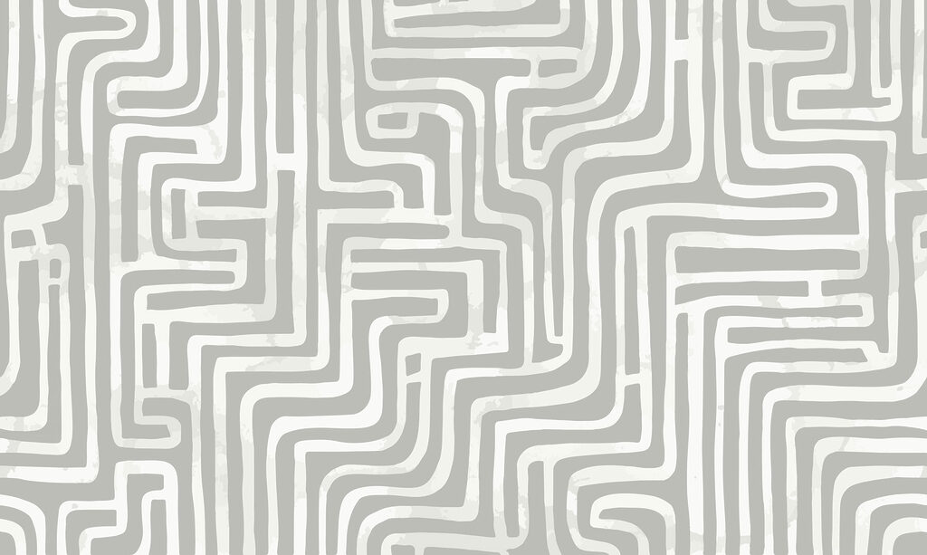 Graues und weißes Labyrinth Graues und weißes Labyrinth
