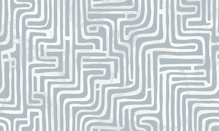 Weißes und graues Labyrinth