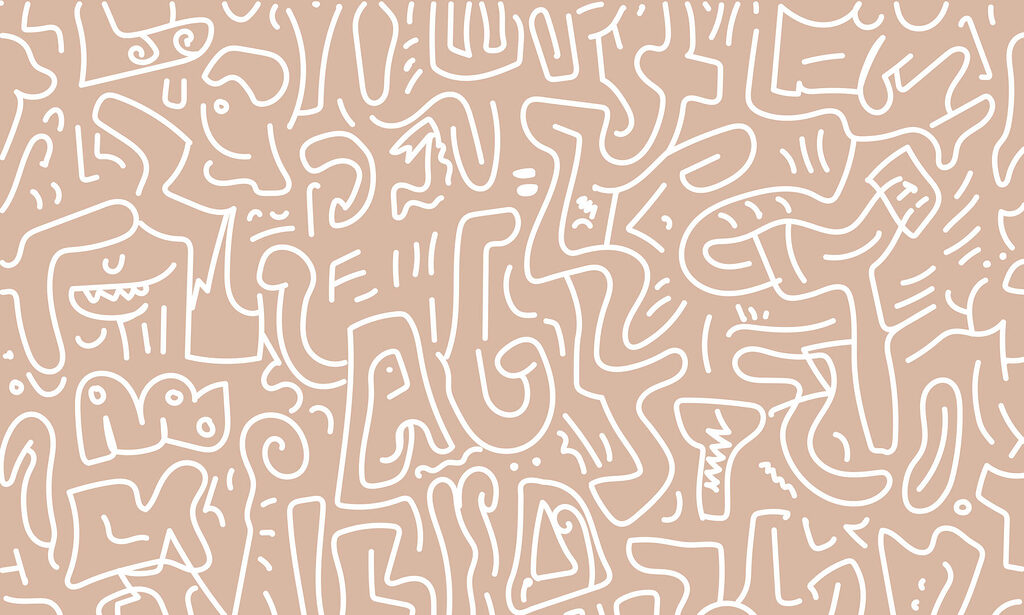 Muster aus Linien und Formen Muster aus Linien und Formen
