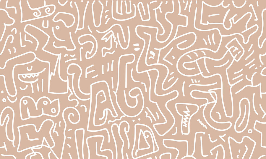 Muster aus Linien und Formen Muster aus Linien und Formen