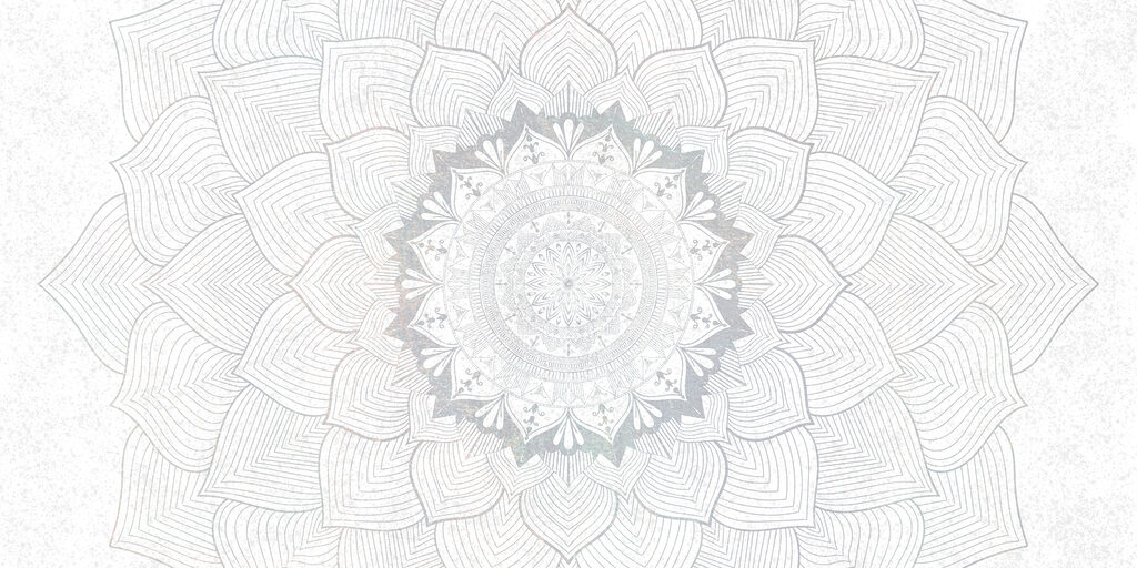 Weißes und graues Mandala Weißes und graues Mandala