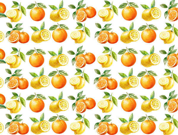 Muster von Orangen und Zitronen Muster von Orangen und Zitronen
