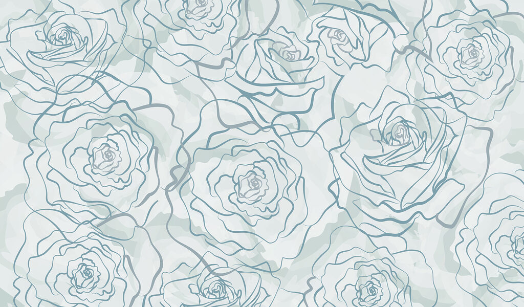 Muster aus Rosen auf weißem Hintergrund Muster aus Rosen auf weißem Hintergrund